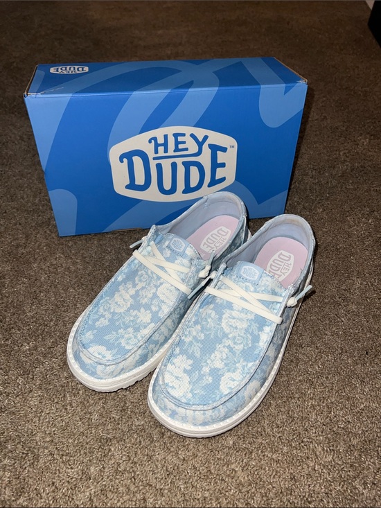 Hey Dude Shoes - Hey Dude Wendy Washed Floral Slip-On Sneakers